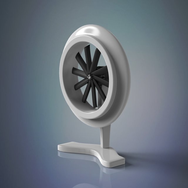 table fan Model 3D .c4d .max .obj .3ds .fbx .stl .blend 