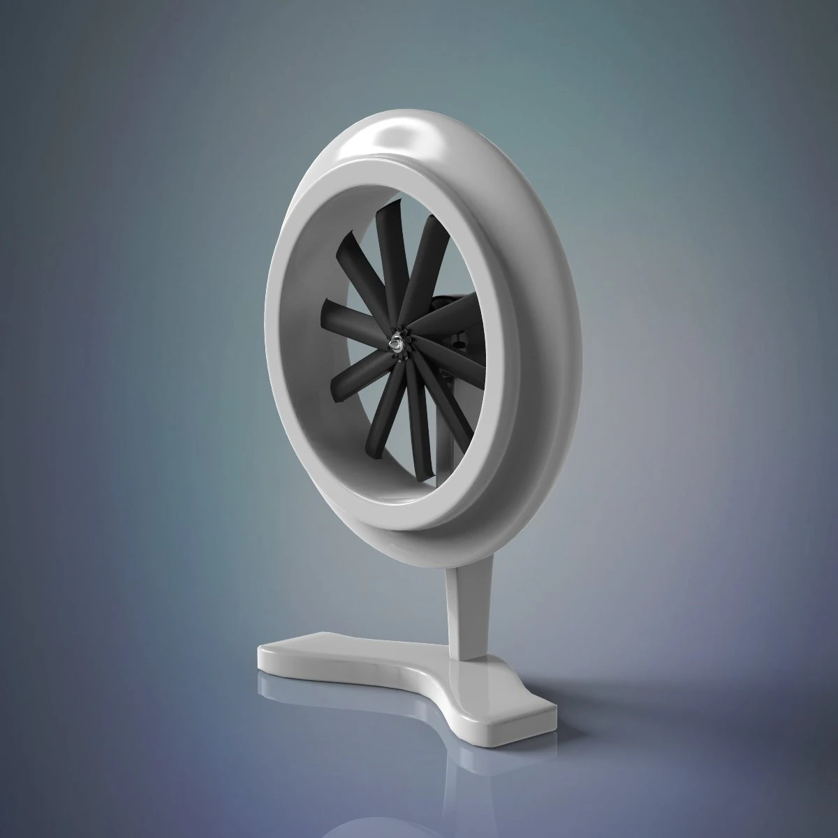 table fan 3D Model .c4d .max .obj .3ds .fbx .stl .blend 