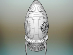 toy rocket Modèle 3D