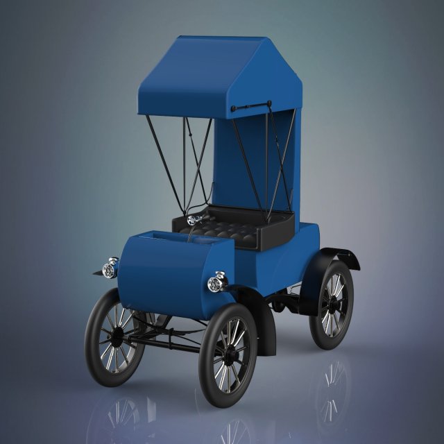 vintage car 3D Модель .c4d .max .obj .3ds .fbx .stl .blend 
