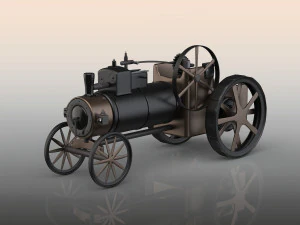 vintage tractor 3D Model