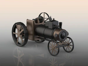 vintage tractor 3D Model