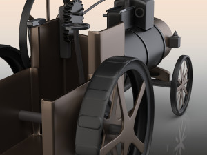vintage tractor Model 3D
