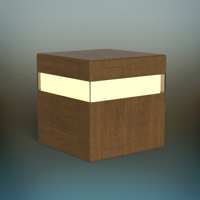 wood lamp Modelo 3D .c4d .max .obj .3ds .fbx .stl .blend 