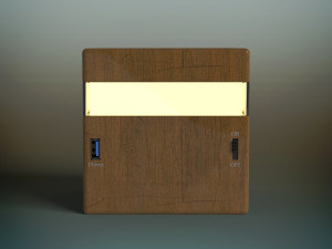 wood lamp Modelo 3D