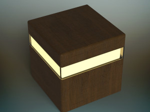 wood lamp Modelo 3D