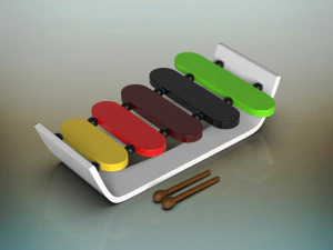 xil&oacute;fono Modelo 3D