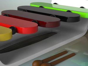 xil&oacute;fono Modelo 3D