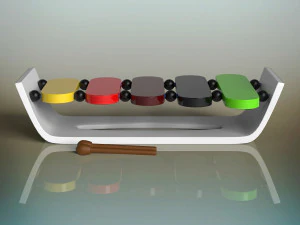 xil&oacute;fono Modelo 3D