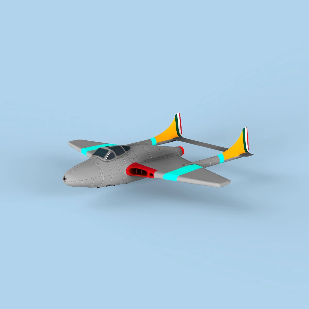 aircraft 3D Model .c4d .max .obj .3ds .fbx .stl .blend 