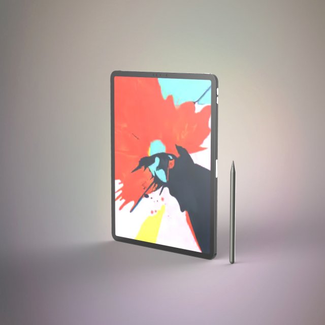 apple ipad pro 3D Model .c4d .max .obj .3ds .fbx .stl .blend 