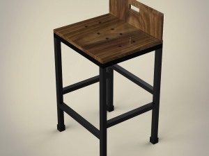 bar stool 3D 模型