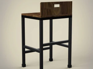 बार की स्टूल 3D मॉडल