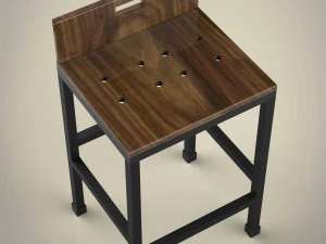 बार की स्टूल 3D मॉडल