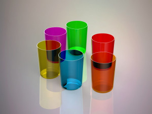 glass set Model 3D