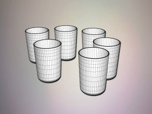glass set Model 3D