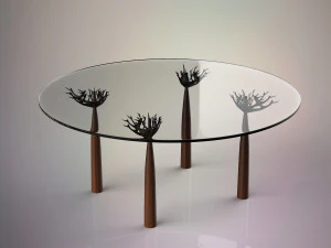 скляний стіл 3D Модель