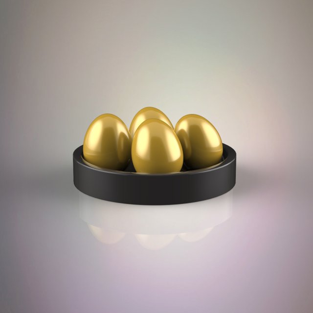 golden eggs 3Dモデル .c4d .max .obj .3ds .fbx .stl .blend 