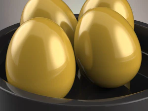 golden eggs 3D Model