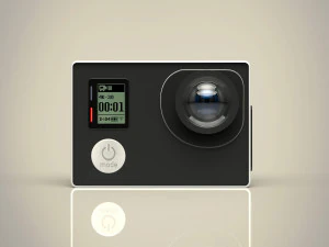 ゴープロヒーロー4 3Dモデル