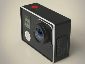 ゴープロヒーロー4 3Dモデル