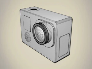 ゴープロヒーロー4 3Dモデル