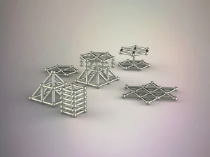 magnetic bars and balls 3D Model