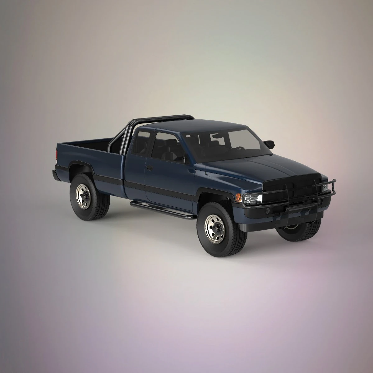 mini truck 3D Model .c4d .max .obj .3ds .fbx .stl .blend