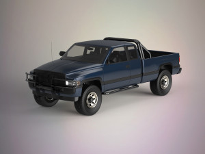 mini truck Modello 3D