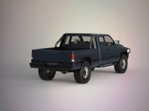 mini truck Modello 3D
