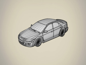 sedan car 3D Model