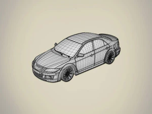 sedan car 3D Model