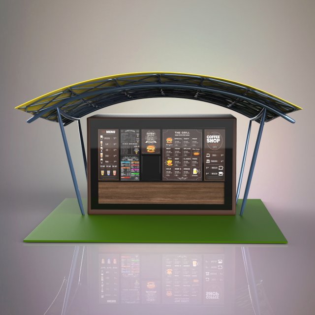 the coffee shop 3D Model .c4d .max .obj .3ds .fbx .stl .blend