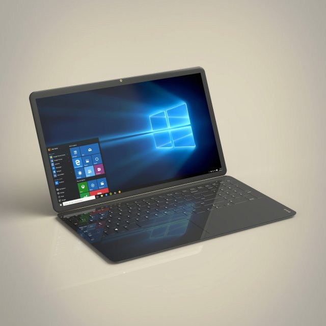thin laptop Modello 3D .c4d .max .obj .3ds .fbx .stl .blend 