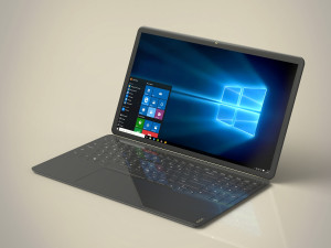 thin laptop Modello 3D