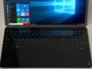 thin laptop Modello 3D