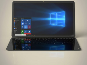 thin laptop Modello 3D