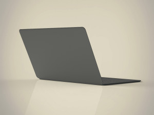 thin laptop Modello 3D