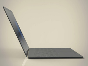 thin laptop Modello 3D