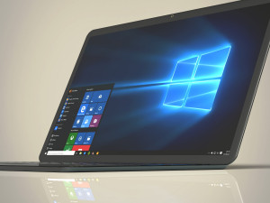 thin laptop Modello 3D