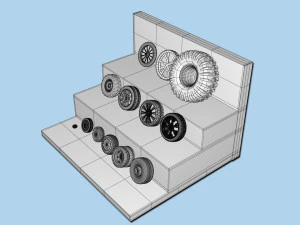 tire collection 3D Model