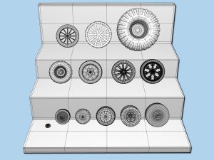 tire collection 3D 모델