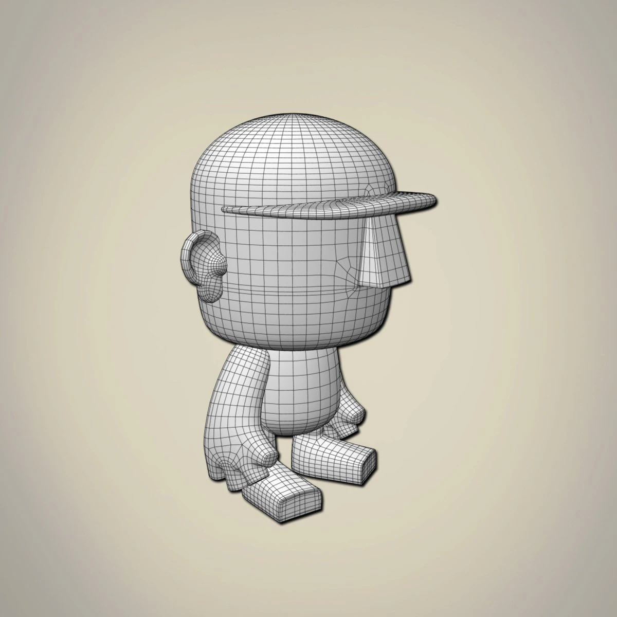 toy character base mesh 3D Model .c4d .max .obj .3ds .fbx .stl .blend 