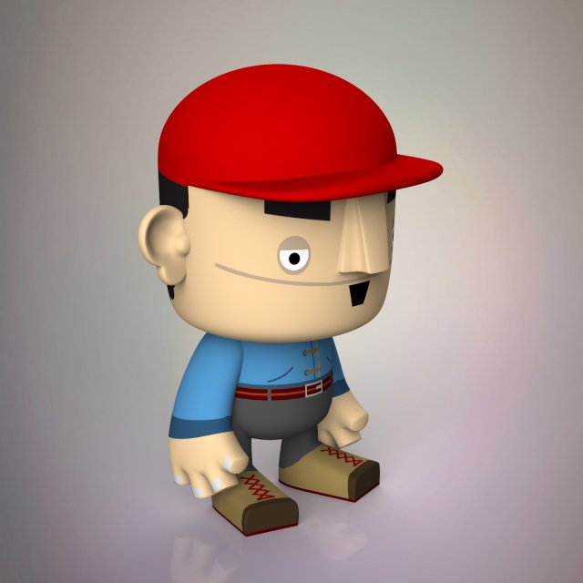 toy character 3D Model .c4d .max .obj .3ds .fbx .stl .blend