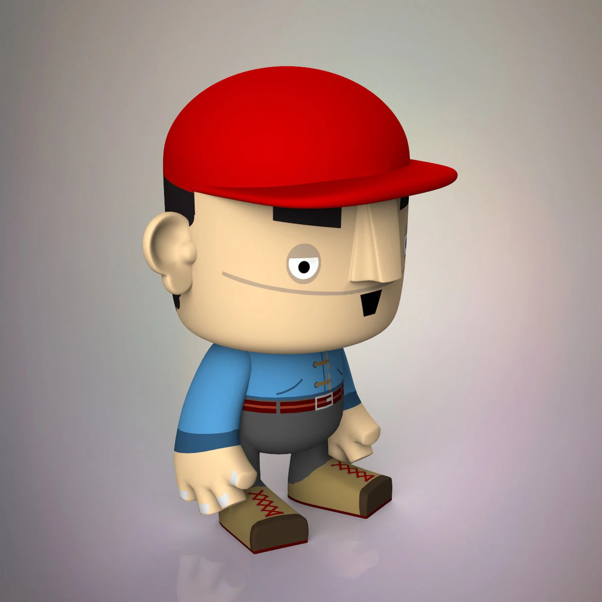toy character 3D Model .c4d .max .obj .3ds .fbx .stl .blend 