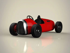 voiture de course vintage Modèle 3D
