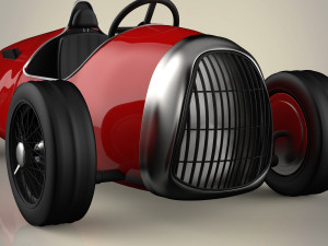 vintage racing car 3D Модель