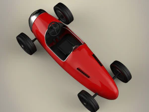 vintage racing car 3D Model