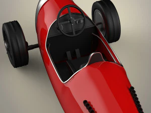 vintage racing car 3D Model