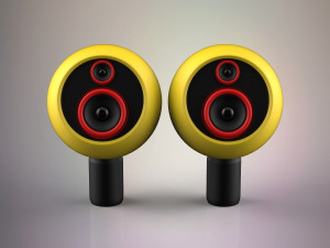 wooden speakers Model 3D